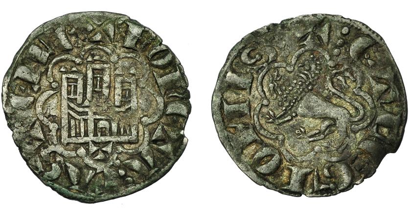 433   -  REINOS DE CASTILLA Y LEÓN. ALFONSO X. Novén-dinero seisén. Toledo. Ve 0,80 g. 17,8 mm. III-271. BMM-401. MBC.