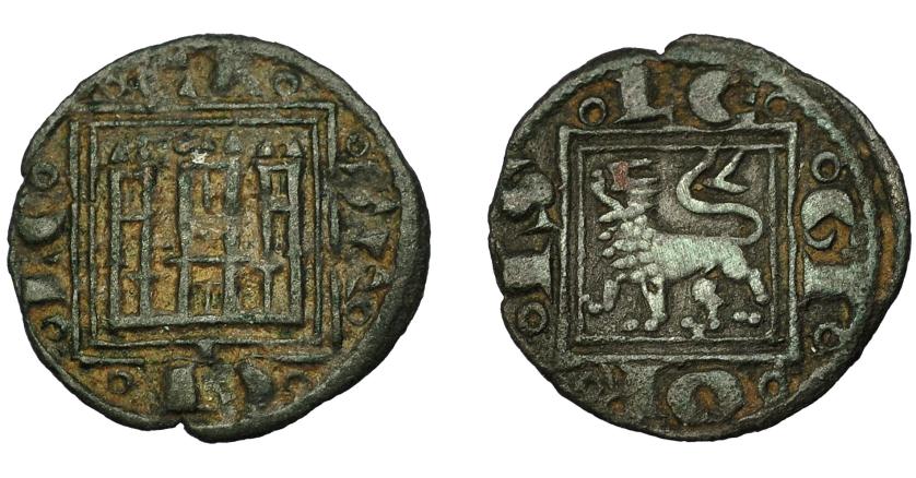 435   -  REINOS DE CASTILLA Y LEÓN. ALFONSO X. Óbolo-meaja. Cuenca. VE 0,44 g. 13,9 mm. III-283. BMM-412. MBC.