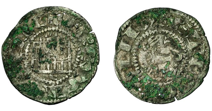 447   -  REINOS DE CASTILLA Y LEÓN. FERNANDO IV. Pepión-dinero. ¿Córdoba? Marca C. VE 0,75 g. 18,8 mm. III-320. BMM-451. Oxidaciones. MBC-.