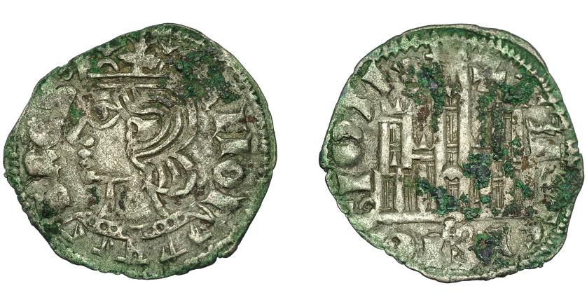 456   -  REINOS DE CASTILLA Y LEÓN. ALFONSO XI. Cornado. Sevilla. S tumbada. VE 0,93 g. 18,8 mm. III-340.2. BMM-477.2. Oxidaciones. MBC.