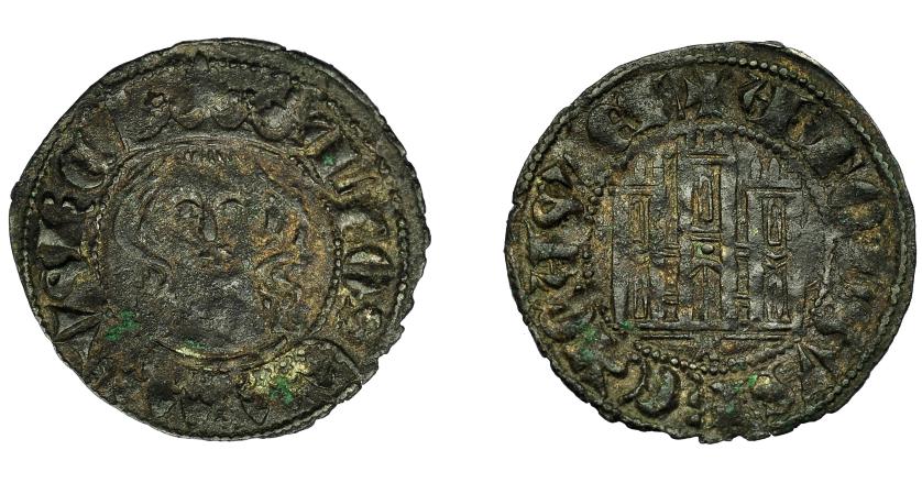 460   -  REINOS DE CASTILLA Y LEÓN. ALFONSO XI. Cornado. Ávila. Busto de frente. VE 0,82 g. 19,4 mm. III-351. BMM-468. MBC.