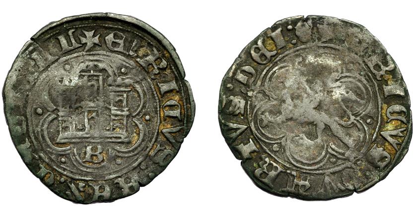 487   -  REINOS DE CASTILLA Y LEÓN. ENRIQUE IV. Blanca. Burgos. VE 2,13 g. 22,8 mm. III-816. BMM-1067. BC+.