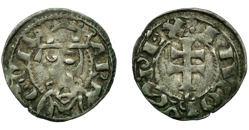 498   -  CORONA DE ARAGÓN. JAIME EL CONQUISTADOR (1213-1276). Dinero. Aragón. VE 1,05 g. 18,4 mm. IV-318. MBC.