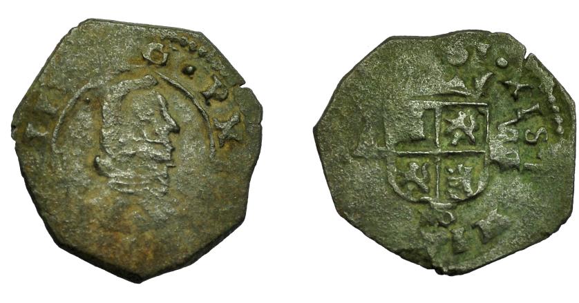 540   -  FELIPE IV. 8 maravedís. (16)61. Madrid. A. AC-352. BC/BC+.