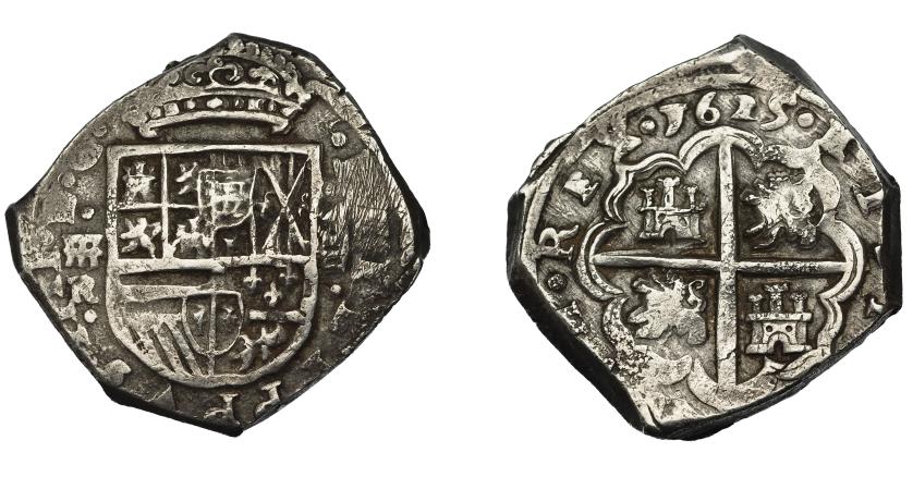 558   -  FELIPE IV. 8 reales. 1625. Segovia. R. Casa Vieja. AC-1577. MBC. Rara.