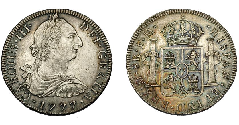590   -  CARLOS III. 8 reales. 1777. México. FM. VI-938. EBC-/MBC+.
