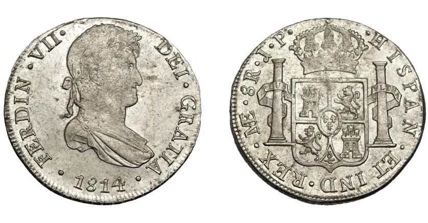 646   -  FERNANDO VII. 8 reales. 1814. Lima. JP. VI-1045. R.B.O. EBC-.