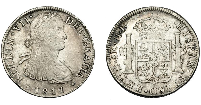 650   -  FERNANDO VII. 8 reales. 1811. México. HJ. VI-1087. MBC.