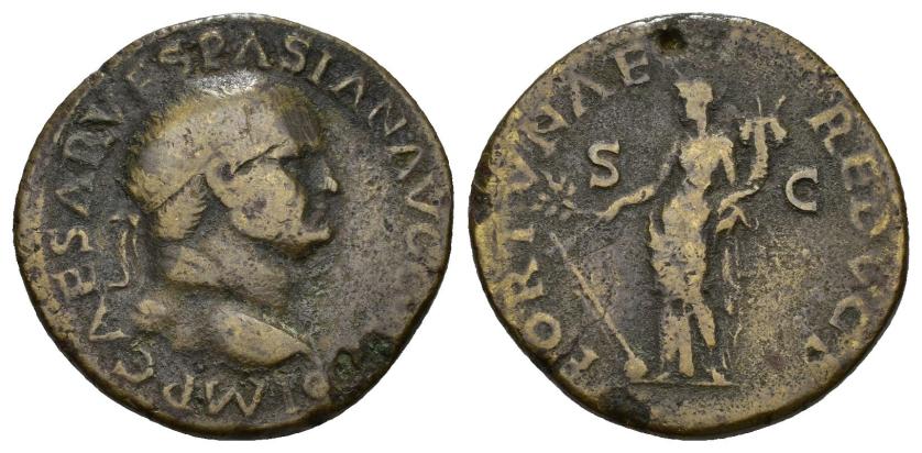 365   -  VESPASIANO. Dupondio. Roma (71 d.C.).