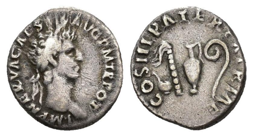 366   -  NERVA. Denario. Roma (97 d.C.).