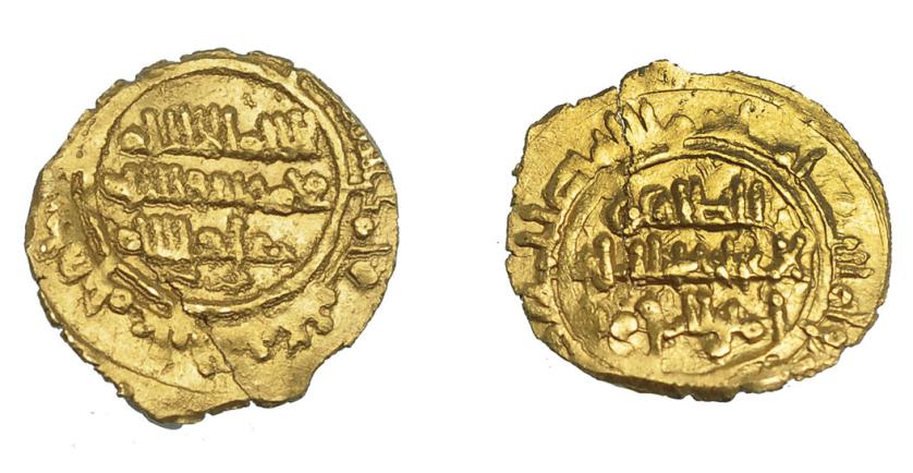 1083   -  MONEDA EXTRANJERA. MUNDO ISLÁMICO. FATIMÍES. Ali al-Zahir (411-427 H). 1/4 dinar. S.C./S.F. AU 0,83 g. 12,7 mm. Nicol-tipo C1. Fina grieta. EBC-.