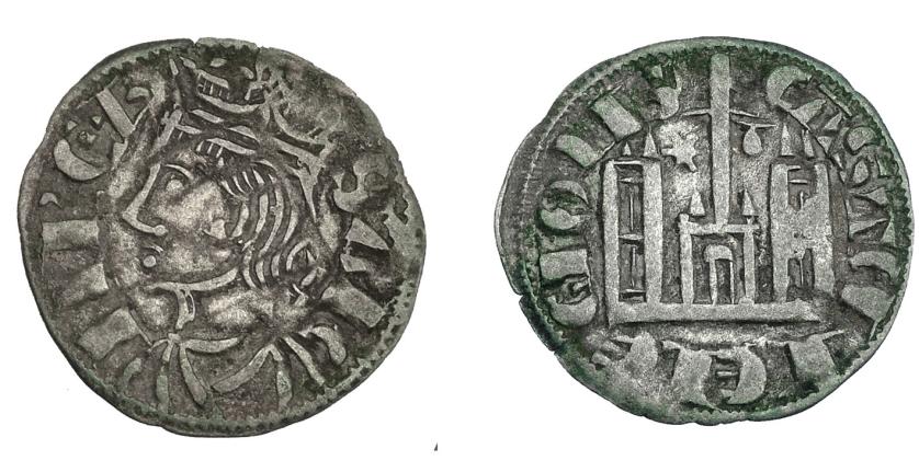 606   -  REINOS DE CASTILLA Y LEÓN. SANCHO IV. Cornado. Coruña. *-venera. VE 0,71 g. 18,2 mm. III-297.1. BMM-428. MBC. Escasa.