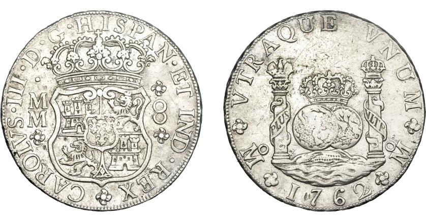 750   -  CARLOS III. 8 reales. 1762. México. MM. VI-918. MBC.
