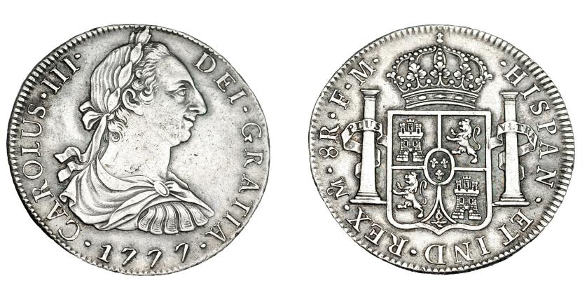 769   -  CARLOS III. 8 reales. 1777. México. FM. VI-938. MBC+.