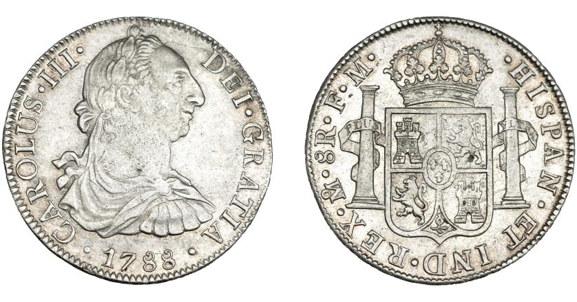 779   -  CARLOS III. 8 reales. 1788. México. FM. VI-953. R.B.O. MBC.