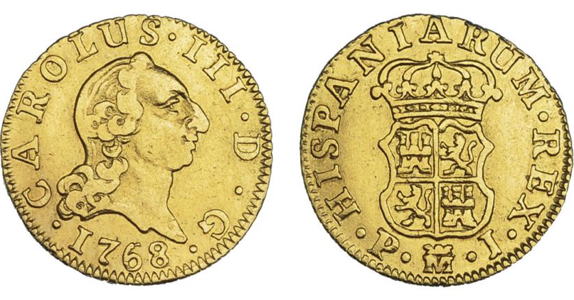 784   -  CARLOS III. 1/2 escudo. 1768. Madrid. PJ. VI-1049. MBC.