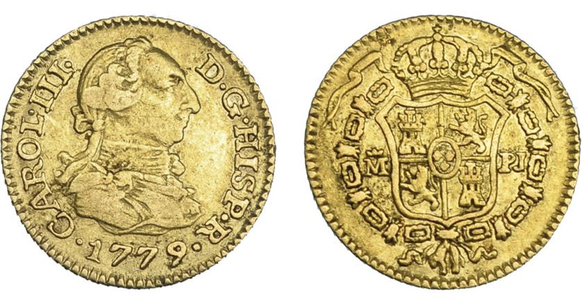 789   -  CARLOS III. 1/2 escudo. 1779. Madrid. PJ. VI-1060. MBC.