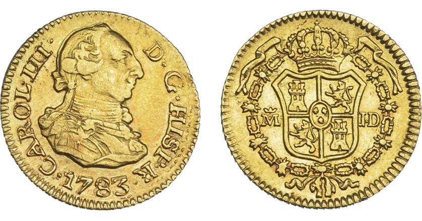 790   -  CARLOS III. 1/2 escudo. 1783. Madrid. JD. VI-1062. MBC+.