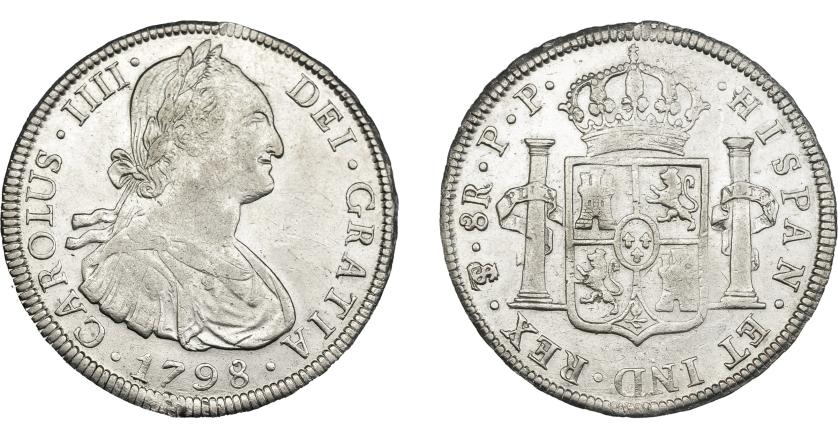 829   -  CARLOS IV. 8 reales. 1798. Potosí. PP. VI-818. MBC.