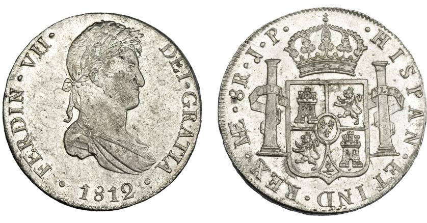878   -  FERNANDO VII. 8 reales. 1812. Lima. IP. VI-1043. B.O. EBC.