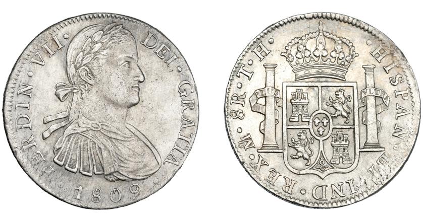 882   -  FERNANDO VII. 8 reales. 1809. México. TH. VI-1083. MBC+/EBC-.