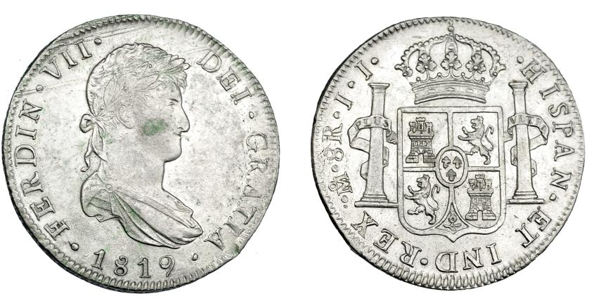 888   -  FERNANDO VII. 8 reales. 1819. México. JJ. VI-1099. MBC+/EBC-.