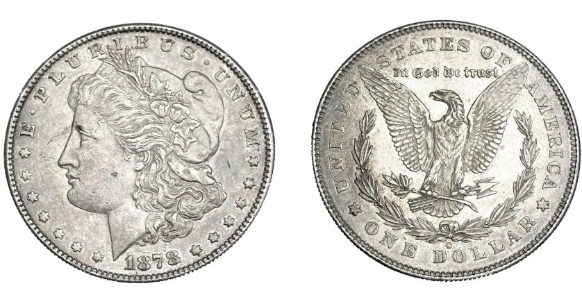 358   -  MONEDAS EXTRANJERAS. ESTADOS UNIDOS. Dólar. 1878. KM-110. Ebc-.