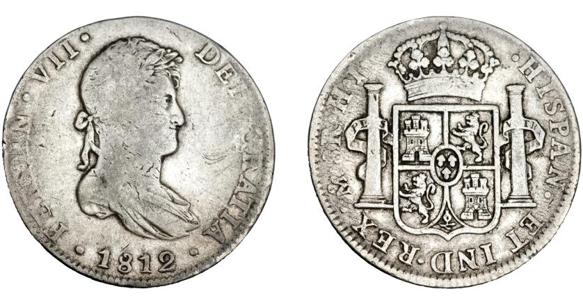 3314   -  FERNANDO VII. 8 reales. 1812. México. HJ. VI-1089. BC+/MBC-. 