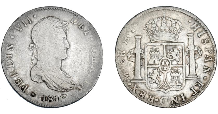 3316   -  FERNANDO VII. 8 reales. 1813. México. HJ. VI-1091. BC+/MBC-. 