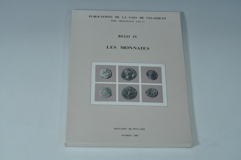 3422   -  LIBROS. VVAA. Belo IV. Les Monnaies. 1987. Madrid. Publications de la Casa de Velázquez.