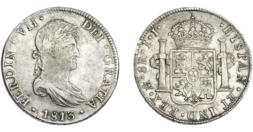 639   -  FERNANDO VII. 8 reales. 1813. México. JJ. VI-1092. MBC/MBC+.