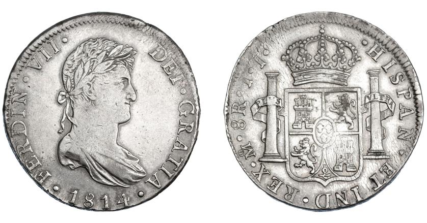 640   -  FERNANDO VII. 8 reales. 1814. México JJ. VI-1094. MBC+.