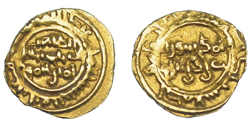 705   -  MONEDAS EXTRANJERAS. MUNDO ISLÁMICO. Califato fatimí. Al-Zahir (1021-1036). S.C./S.F. 1/4 de dinar. AU 0'94 g. Nicol-1611. MBC.