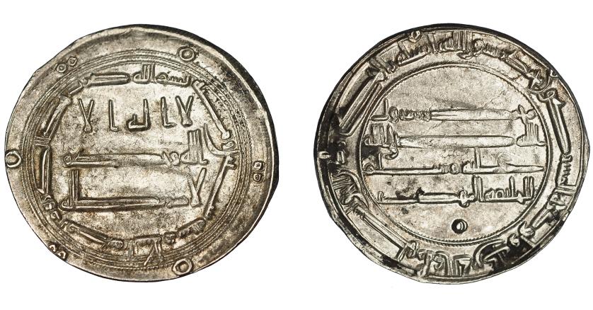 604   -  MONEDAS EXTRANJERAS. MUNDO ISLÁMICO. Califato abbasí. Al-Mahdi. Dirham. Madinat al-Salam 160 H. Sica-3,1341. Leves oxidaciones. EBC.