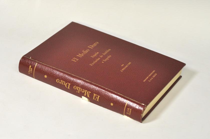 782   -  LIBROS. J. Pellicer i Bru. El Medio Duro. España y Provincias de América e Imperio. 1971. Barcelona.  X &F. Calicó. Ejemplar numerado, nº 000213. Tapa descosida. Incluye libreto con lista de valoraciones.