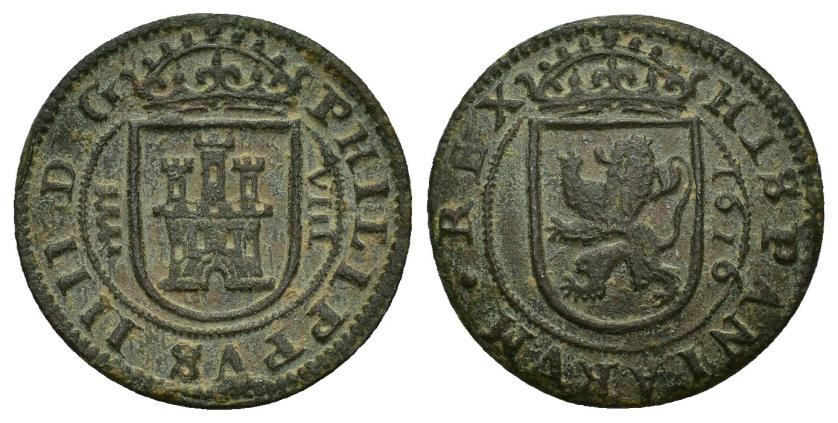 508   -  FELIPE IV. 8 maravedís. 1626. Segovia. AE 5,57 g. 27 mm. AC-391. MBc.