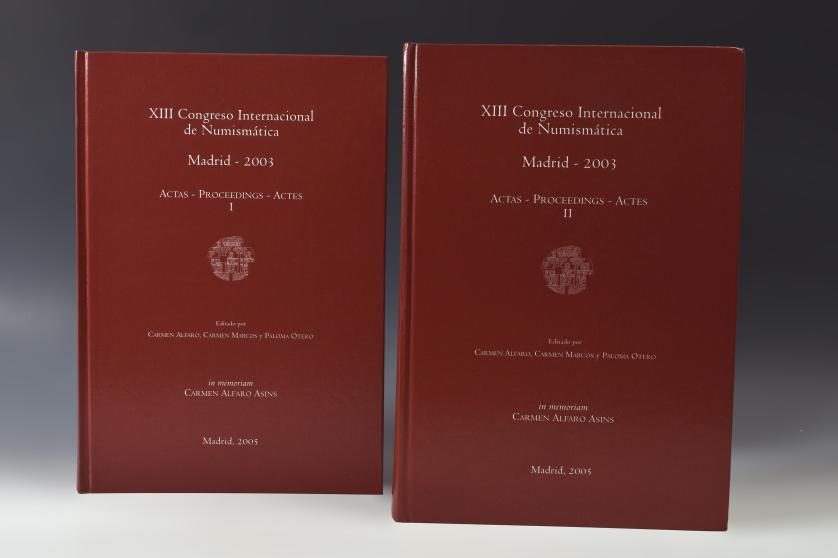 736   -  LIBROS. XIII Congreso Internacional de Numismática, vols. I y II, Madrid: 2003.