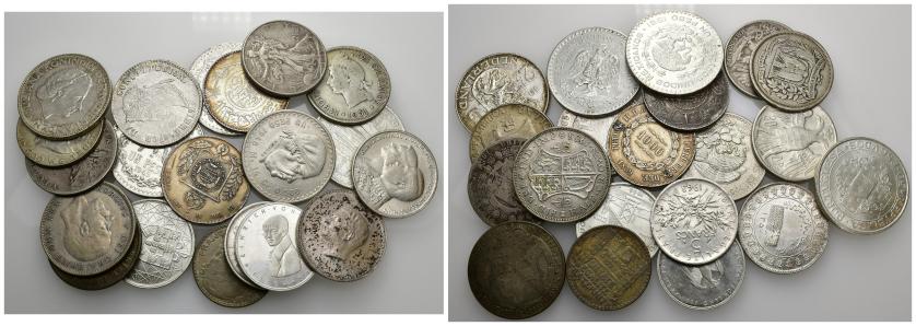 410   -  MONEDAS EXTRANJERAS. Lote de 20 monedas de 1/2 corona. De MBC+ a SC.