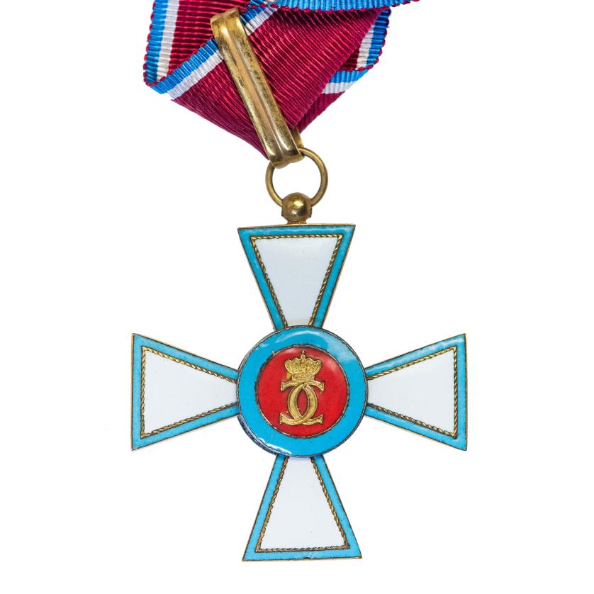 498   -  MEDALLAS Y CONDECORACIONES. LUXEMBURGO. Orden del Mérito del Gran Ducado. Conjunto de comendador con placa y cruz. 8,4 cm. SC.