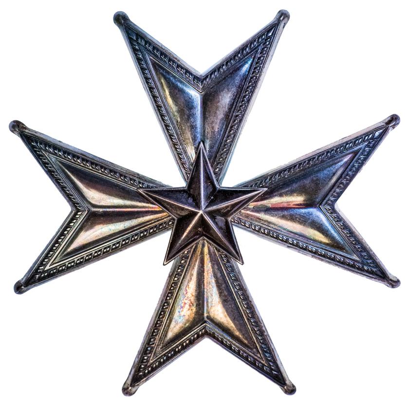 504   -  MEDALLAS Y CONDECORACIONES. SUECIA. Orden de la Estrella Polar. Placa de comendador posterior a 1951. Con su estuche. 8,45 cm. SC.