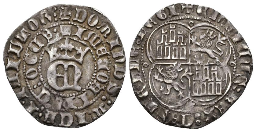 247   -  REINOS DE CASTILLA Y LEÓN. ENRIQUE II. Real. Coruña. Venera moderna. AR 3,44 g. 26,8 mm. III-404.2. MBC. Escasa.