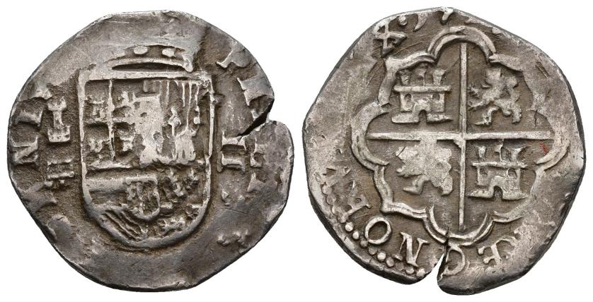 2488   -  FELIPE III. 2 reales. 159(9). Segovia. B. Torre. AR 6,82 g. 26,5 mm. AC-636. MBC. Escasa. 