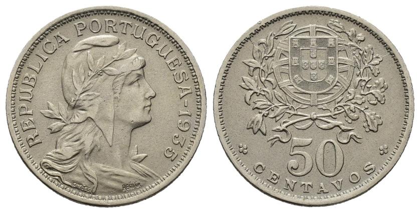 2718   -  MONEDAS EXTRANJERAS. PORTUGAL. 50 centavos. 1935. KM-577. GO-20.06. EBC-.