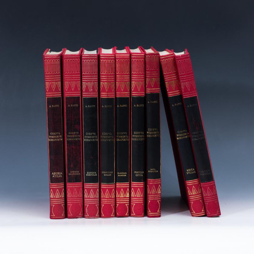 2723   -  LIBROS. A. Banti, Corpvs Nvmmorvm Romanorvm. Monetazione repubblicana, Firenze, 1980-1982, 9 vols.