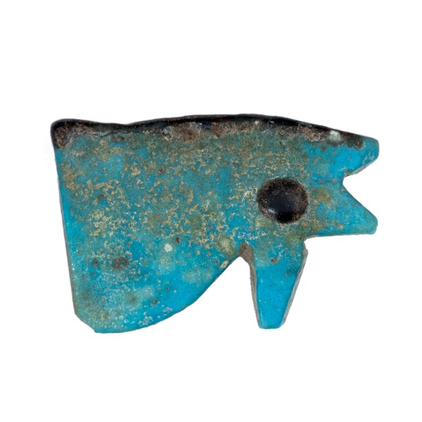 3015   -  ARQUEOLOGÍA. EGIPTO. Baja Época. Ojo de Horus (ss. VI-IV a.C.). Fayenza. Altura 2,3 cm.