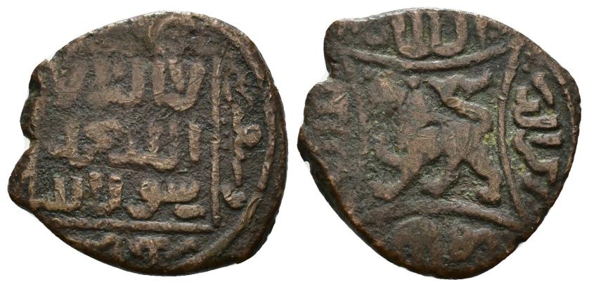 1142   -  MAMELUCOS. BAYBARS I (AL-ZAHIR RUKN AL-DIN) (658-676/1259-1277). Felús. Hamah. 671 H. CU 2,38 g. 18 mm. Zeno-64079. MBC-.
