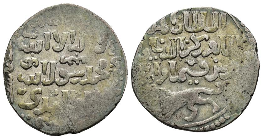 1146   -  MAMELUCOS. BAYBARS I (AL-ZAHIR RUKN AL-DIN) (658-676/1259-1277). Dírham. El Cairo. 666 H. AR 2,76 g. 21 mm. Wilkes 1-960. Vanos. MBC.
