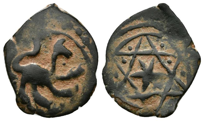 1167   -  BEYLIQS DE ANATOLIA. AYDIN. ANÓNIMO. Mangir. Sin ceca. Sin fecha. AR 1,22 g. 14 mm. Sevgi Gonul Hatira Sayisi, p. 150, 13. MBC-.