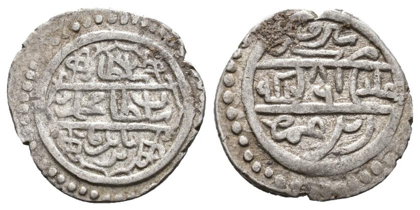 1248   -  OTOMANOS. MEHMED I (816-824/1413-1421). Akçe. Siroz. 816 H. AR 0,94 g. 14 mm. Srećković 2002-34. MBC+.