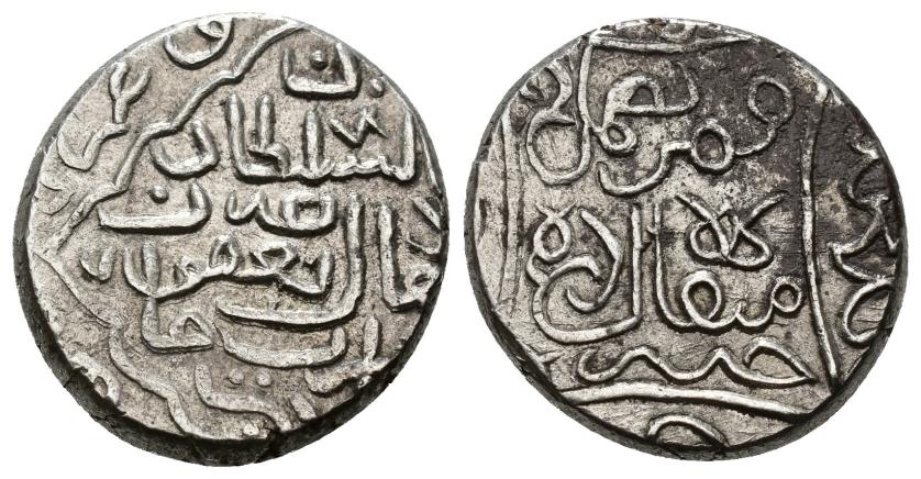 1251   -  TURCÓMANOS DE OVEJA BLANCA. YA'QUB B. UZUN HASAN (883-896/1478-1490). Tanka. Tabriz. 891 H. AR 5,1 g. 17 mm. A-2522. MBC+.
